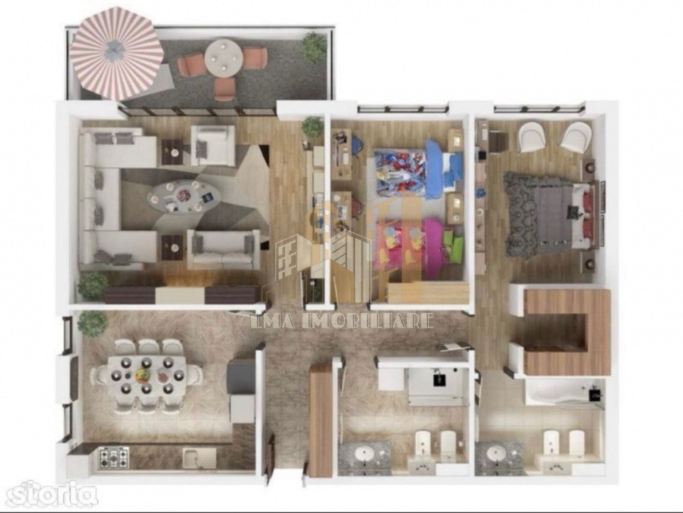 Apartament 3 camere Isaran Tractoru Brasov