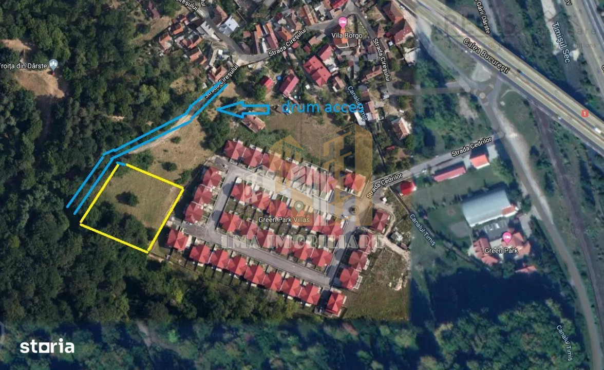 Teren de vanzare 2900 mp Brasov Strada Ciresului